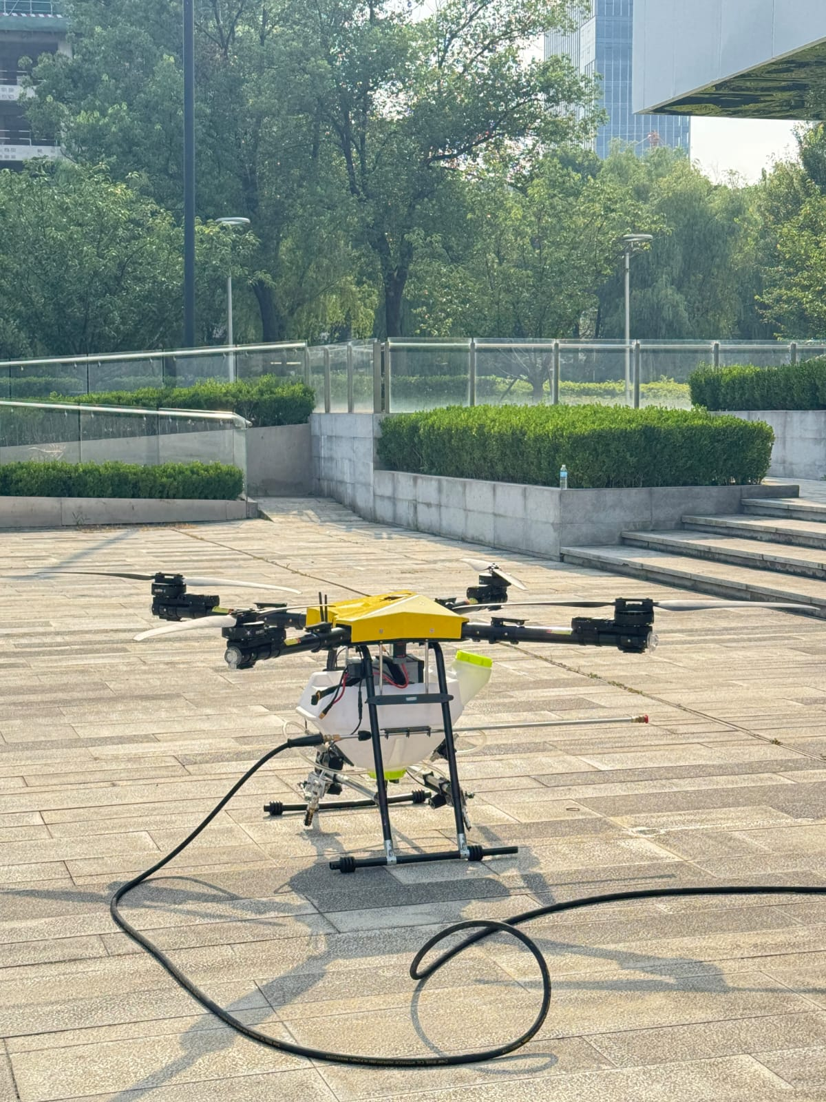 Drone profissional em operação